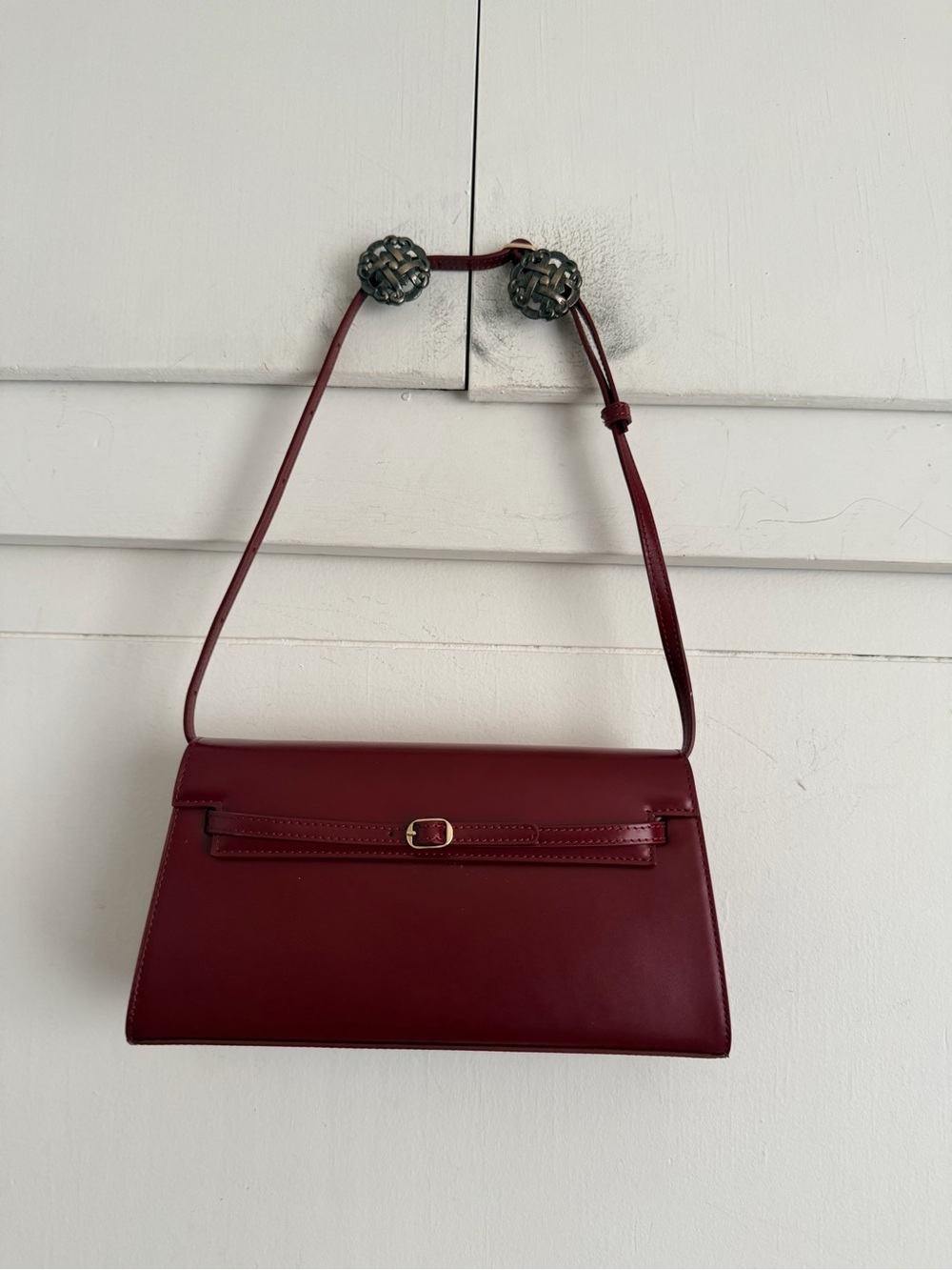 Verafied Dark Cherry Shoulder Bag